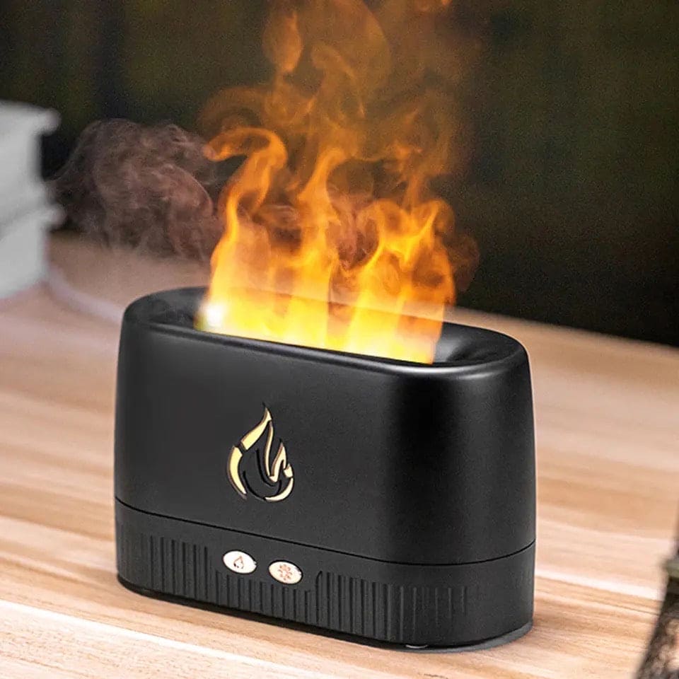 Flame Aroma Diffuser, Ultrasonic Cool Mist Maker Fogger, Oil Flame Lamp Difusor with Lights, Lighting Simulation Colorful Flame Fragrance Machine, Humidifier Ambients Flames Simulator Flame Aroma Diffuser, Ultrasonic Cool Mist Maker Fogger, Oil Flame Lamp Difusor with Lights, Lighting Simulation Colorful Flame Fragrance Machine, Humidifier Ambients Flames Simulator